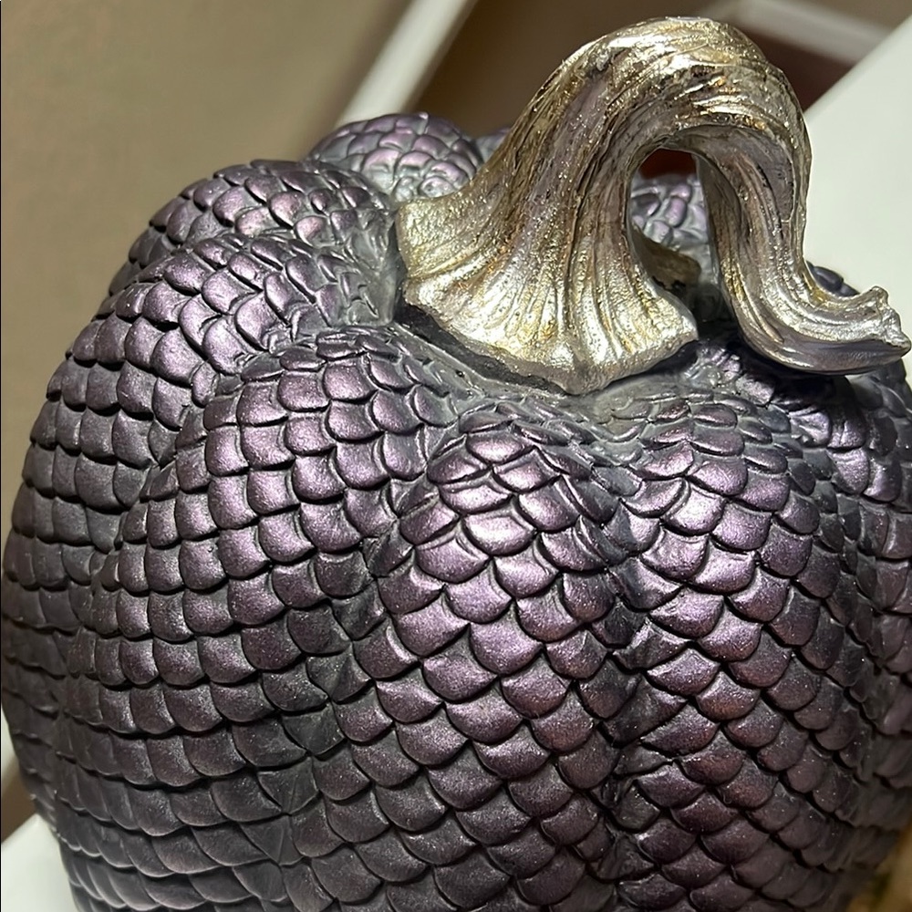 Rachel Zoe Purple Scaled Pumpkin Decor - Picture 4 of 5